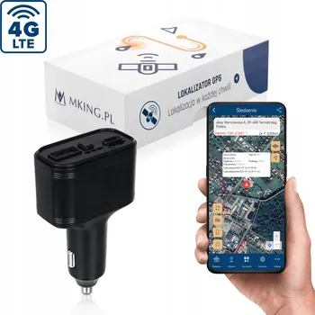 Lokátor GPS lokátor 2G+4G SKRYTÝ V NABÍJEČCE ODPOSLECH SLEDOVÁNÍ APLIKACE MK036