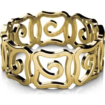 Prsten Couple, Netradiční prsten Mystic ze žlutého zlata, vel. 54, prům. 17.2 mm, 585-68-1-0529.0Z00.0.54.000