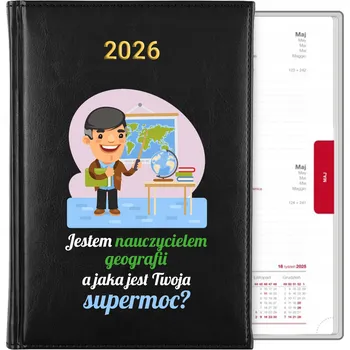 Kalendář Knižkový kalendář 2026 A5 černý