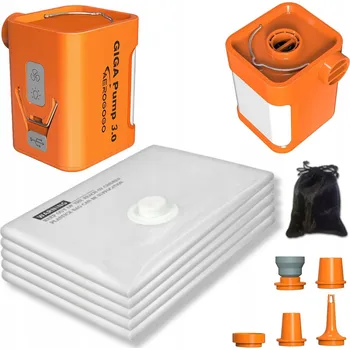 Elektrická pumpička GIGA PUMP 3.0 16 W 3v1 s lampičkou, USB-C, IP55