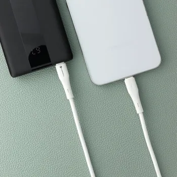Náhradní díl pro mobilní telefon F-ENERGY C347 kabel typ C na typ C QC4.0 PD 5A 100W silikonový 1 m bílý