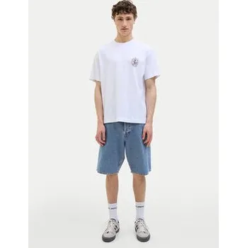 Pánské kraťasy Jack & Jones Džínové šortky Alex 12272551 Modrá Baggy Fit L