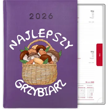 Kalendář Knihový kalendář 2026 A5 fialový