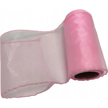 Obraz Organza s lemem Flower Island 12 cm x 8,5 m růžová