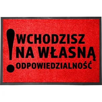 Hotová rohožka z plastu, PVC 60 x 40 cm