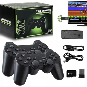 Herní konzole MULTIFUNKČNÍ RETRO TV HERNÍ KONZOLE + 2* BEZDRÁTOVÉ OVLADAČE