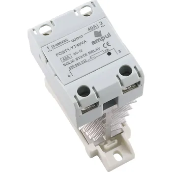 Elektronická součástka Bezkontaktní regulátor napětí SSR VA s chlazením, 500kOhm/0-380VAC 10 A