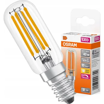 Žárovka OSRAM LED trubicová miniaturní žárovka T26 4.8W 470lm E14 2700K DIM