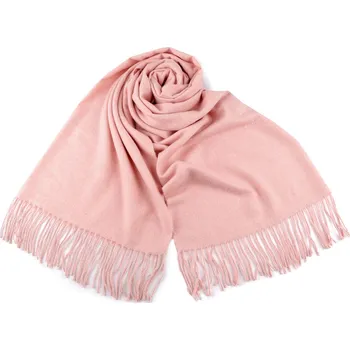 Šála Šátek / šála / pléd s třásněmi 70x190 cm Varianta: 3 pudrová, Balení: 1 ks