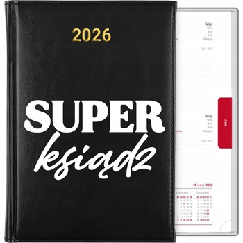 Kalendář Knižkový kalendář 2026 A5 černý