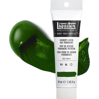 Vodová barva Akrylová barva Liquitex Heavy Body - Hookers Green Hue Permanent