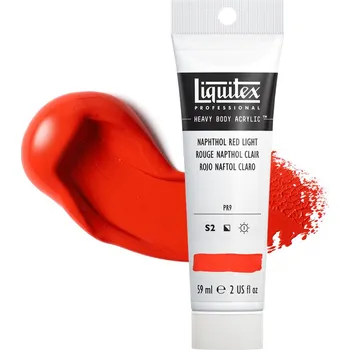 Vodová barva Akrylová barva Liquitex Heavy Body - Naphthol Red Light