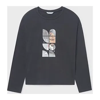 Mayoral dívčí triko 7029 barva: černá, Rozměr: 140 (10 let)