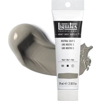 Výtvarná barva Akrylová barva Liquitex Heavy Body - Neutral Gray 5