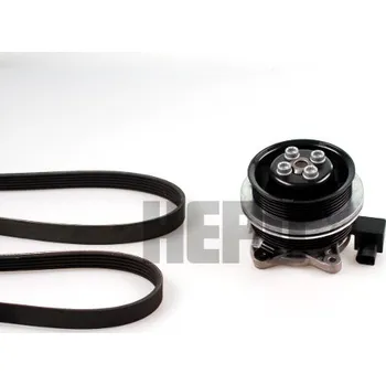 Vodní pumpa + klínový žebrový řemen HEPU (PK06510)