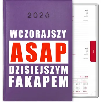 Kalendář Knihový kalendář 2026 A5 fialový