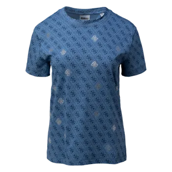 Dámské tričko Dámské Tričko s krátkým rukávem GUESS CHRYSANTA CN T-SHIRT V5GI16I3Z14-P7XA – Tmavě modrá S
