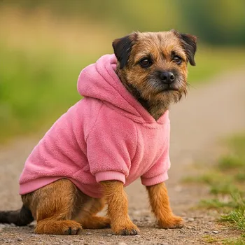 Obleček pro psa WANTED DOG Beránková mikina pro psa mikroplyš - PINK Barva: Růžová, Velikost: M, Na míru pejskovi: SKLADEM