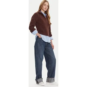 Pánský svetr Tommy Jeans Svetr DW0DW21686 Hnědá Relaxed Fit S