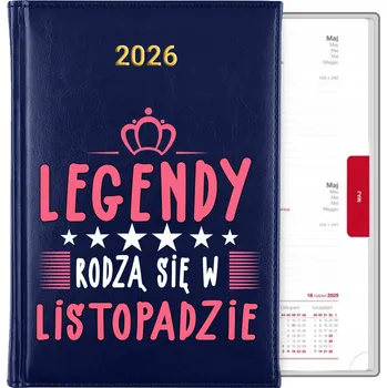 Kalendář Knižní kalendář 2026 A5 modrý