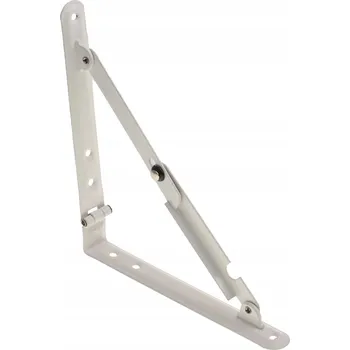 Obraz SKLÁDACÍ OCELOVÝ ÚHELNÍK / KONZOLA 300x300 BÍLÝ