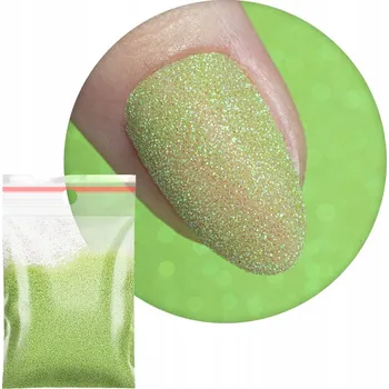 Prášek Ozdoby Na Nechty 20g Kosmetický limetkový třpyt Č. 74