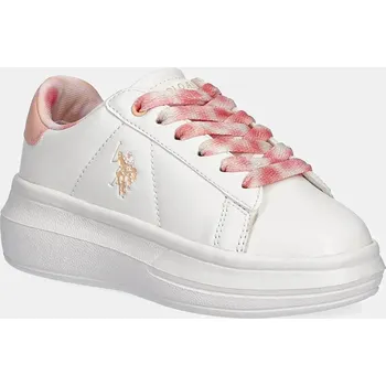 Chlapecká obuv Dětské sneakers boty U.S. Polo Assn. HELIS013 oranžová barva, HELIS013K/5Y3 HELIS013K.5Y3.27.34 24X, EUR 31