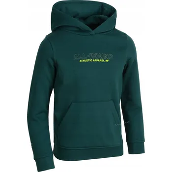 Chlapecká mikina 4F ZATEPLENÁ CHLAPECKÁ JUNIORSKÁ MIKINA KLOKANKA S KAPUCÍ / vel 164