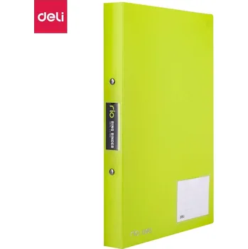 Šanon A4 DELI 2 kroužky, hřbet 30 mm, zelený