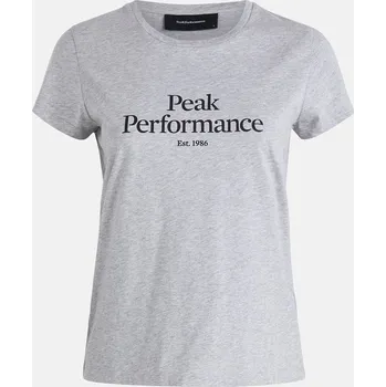 Dámské Tričko s krátkým rukávem PEAK PERFORMANCE W ORIGINAL TEE G77700090_M03 – Šedá L