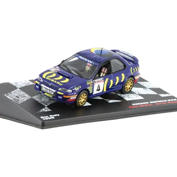 autíčko DeAgostini Subaru Impreza 555 #4 Colin McRae/Derek Ringer 1995 1:43 - Rallye automobily polský časopis s modelem #50 Subaru Impreza 555 - kovový model auta