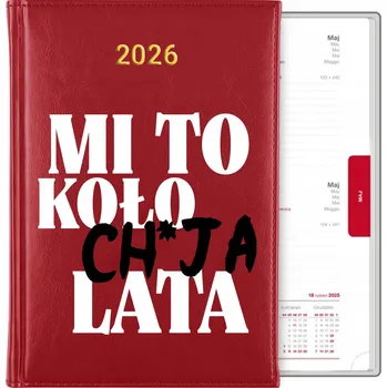 Kalendář Knižní kalendář 2026 A5 červený