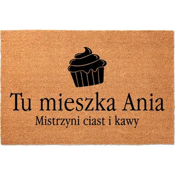 Hotová gumová kokosová rohožka 40 x 60 cm