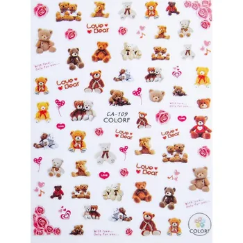 Samolepky na Zdobení Nehtů Samolepící Tenké Valentýnské CA-109