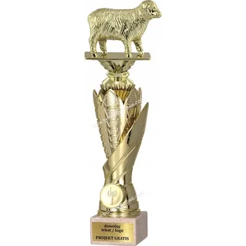 Zlatý pohár soška Zemědělství Ovce 33 cm + GRAVÍROVÁNÍ DÁREK