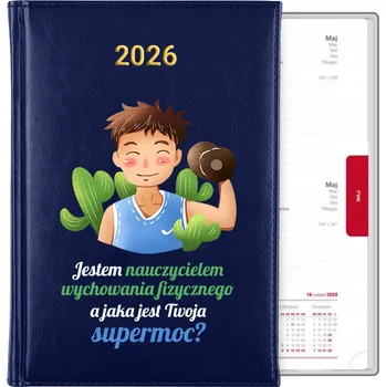 Kalendář Knižní kalendář 2026 A5 modrý