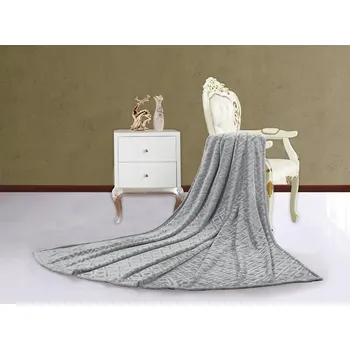 Prostěradlo Deka Extrapościel z mikrovlákna 160 cm x 200 cm šedá