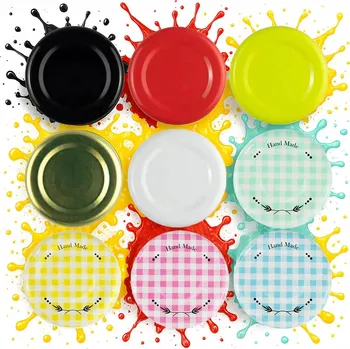 Sklenice 100 x Šroubovací Víčka Fi 43 Na Sklenice Lahve Šťávy Víčko Twist Off Barvy