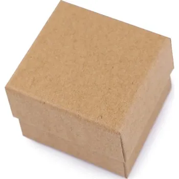 Obraz Dekorativní krabička 5x5 cm přírodní 6 Ks