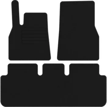 autokoberec Koberce Edecor velurové 3 ks