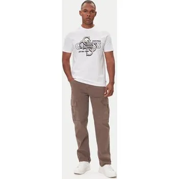 Pánská móda Guess T-Shirt M5BI72 I3Z14 Bílá Slim Fit XL
