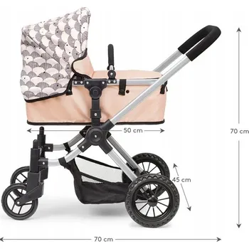 Kočárek pro panenku Kočárek pro panenky 2 v 1 Micki Skrallan