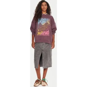 Dámské oblečení Roxy Mikina Lineup ERJFT05005 Fialová Oversize L