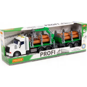 autíčko Sada Traktor Dłużyca s Přívěsem Profi – zelený, pohon, světlo a zvuk