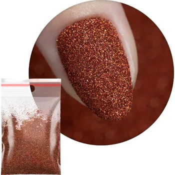 Přípravek na nehty Prášek na nehty Ozdoby Na Nechty 20g Kosmetický Bronzový Hnědý Brown Č.114