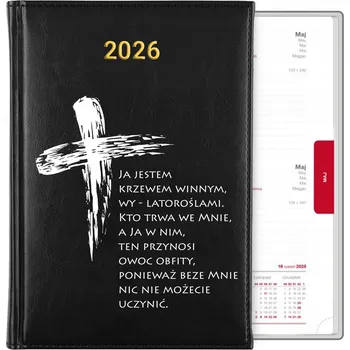 Kalendář Knižkový kalendář 2026 A5 černý