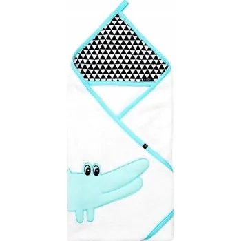 Froté osuška pro KOJENECKÉ s kapucí COTON 80x80 ZAFFIRO NATURE MINT