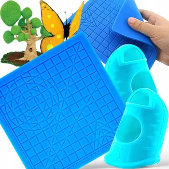 Obraz SILIKONOVÁ FORMA PODLOŽKA ŠABLONA SADA PRO 3D PERO 17x17cm