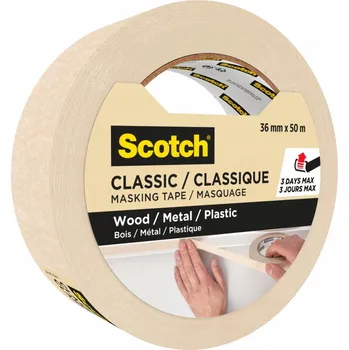 Lepicí páska Scotch Classic univerzální maskovací páska béžová 36 mm x 50 m
