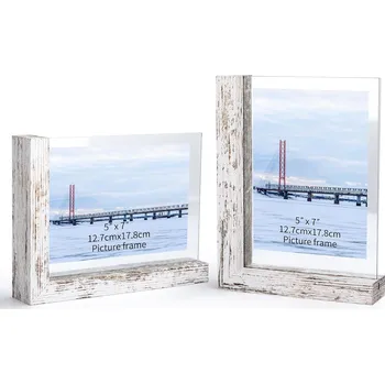 Obraz RUSTIKÁLNÍ DŘEVĚNÝ RÁMEČEK Z TVRZENÉ SKLO 13X18 VINTAGE